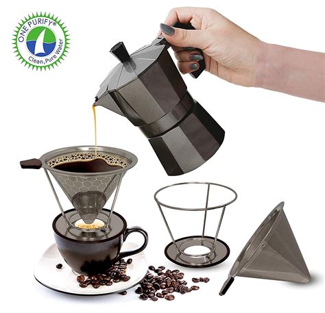 metal fabric coffee filter|metal coffee filter pour over.